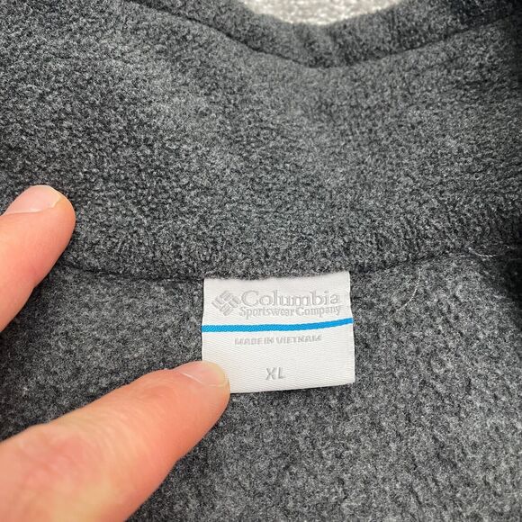 Columbia Benton Springs Fleece Jacket Womens XL Gray Full Zip Pocket Outdoor - Picture 3 of 13